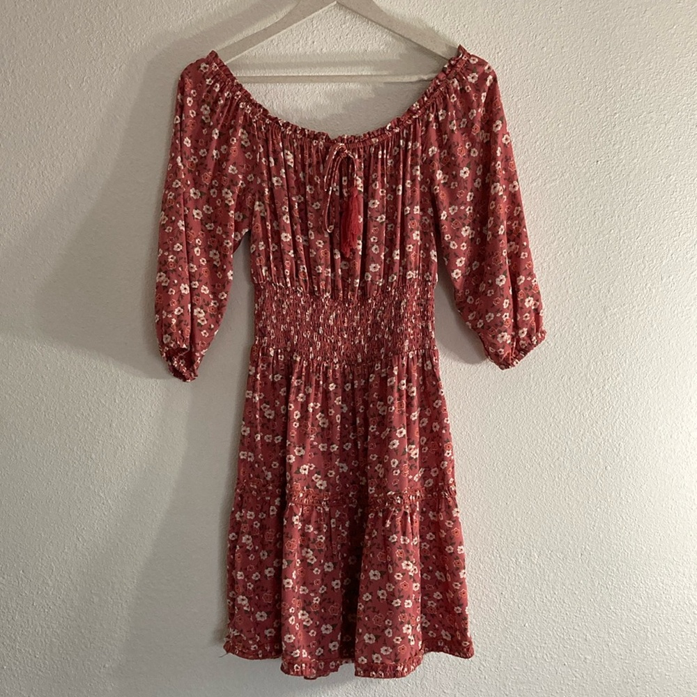 J for Justify Floral 3/4 Sleeve Dress